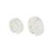 White & Gray Circular Abstract Marble Elephant Sculpture Set